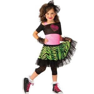 Rubies Kids 80’s Material Girl Costume 🆕